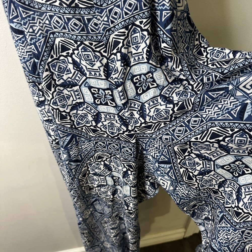 George Women's Cut-Out Wide Leg Pattern Jumpsuit XL - Picture 5 of 13